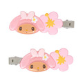 ▲新品特價【預購】Sanrio 三麗鷗 美樂蒂 造型髮夾2入組 (閃閃發亮的夏日泳池)_1