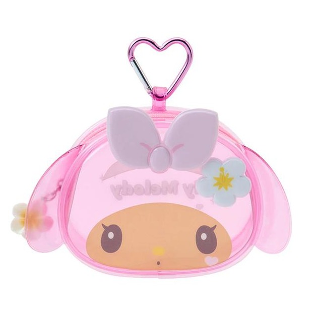 ▲新品特價 Sanrio 三麗鷗 美樂蒂 PVC造型收納包附扣環 (閃閃發亮的夏日泳池)