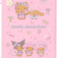 ▲新品特價【預購】Sanrio 三麗鷗 大集合 方形折疊鏡 (閃閃發亮的夏日泳池)_1