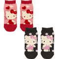 Sanrio 三麗鷗 成人絨毛短襪 23-25cm (愛心/點點款) Kitty 雙子星 酷洛米_1