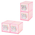 Sanrio 三麗鷗 方形雙抽收納盒 (極光款) Kitty 美樂蒂 酷洛米_2