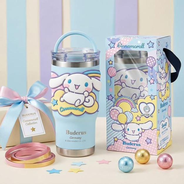 Sanrio 三麗鷗 大耳狗 手提樂GO冰霸杯 710ml 德國Buderus (彩虹夢)