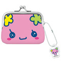 Tamagotchi 塔麻可吉 花花吉 皮質口金零錢包吊飾 (大臉款)