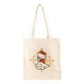 Sanrio 三麗鷗 Hello Kitty 棉質直式肩背袋 (曬黑/中華風格款)_2