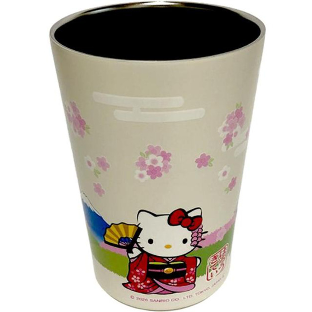 Sanrio 三麗鷗 Hello Kitty 不鏽鋼保溫杯 450ml (和服款)