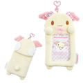 Sanrio 三麗鷗 絨毛造型拍立得小卡收納套鑰匙圈 (天使款) 戚風 紅豆 摩卡_2