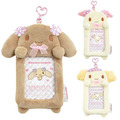 Sanrio 三麗鷗 絨毛造型拍立得小卡收納套鑰匙圈 (天使款) 戚風 紅豆 摩卡