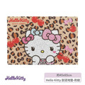 Sanrio 三麗鷗 Hello Kitty 造型刮泥絲圈地墊 (豹紋款)_1