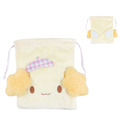 Sanrio 三麗鷗 絨毛造型束口袋 (天使款) 戚風 紅豆 摩卡_3