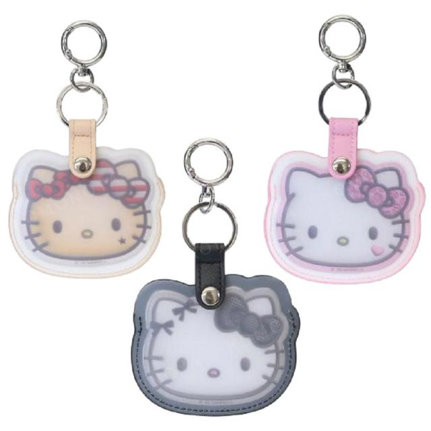 Sanrio 三麗鷗 Hello Kitty 造型鏡附隨身收納套 (大臉款)