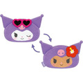 Sanrio 三麗鷗 絨毛造型雙面筆袋 (大臉曬黑款) 酷洛米 大耳狗_1