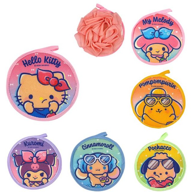 Sanrio 三麗鷗 雙面沐浴球 (曬黑款) Kitty 布丁狗 大耳狗 酷洛米