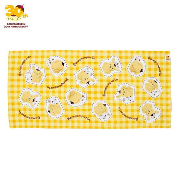 ▲新品特價 Sanrio 三麗鷗 布丁狗 純棉長毛巾 72x34cm (30週年懷舊布丁系列)
