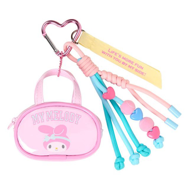 ▲新品特價 Sanrio 三麗鷗 美樂蒂 皮質零錢包鑰匙圈 (網球甜心俱樂部)