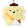 ▲新品特價 Sanrio 三麗鷗 布丁狗 絨毛玩偶隨身鏡吊飾 (30週年懷舊布丁系列)_1