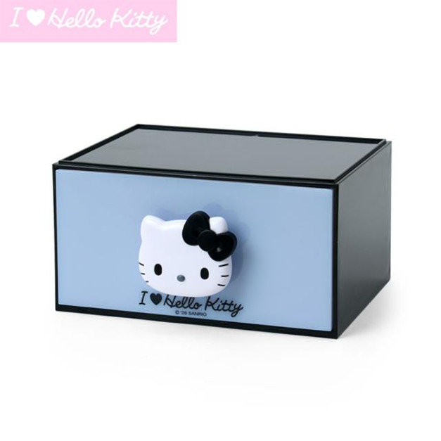 Sanrio 三麗鷗 Hello Kitty 造型抽屜櫃 黑 (I Love Hello Kitty)