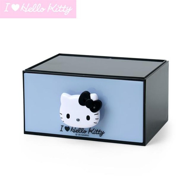 Sanrio 三麗鷗 Hello Kitty 造型抽屜櫃 黑 (I Love Hello Kitty)