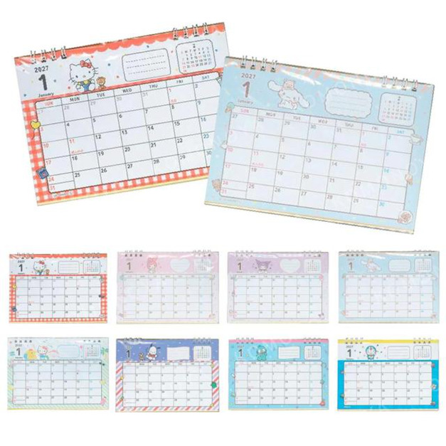 Sanrio 三麗鷗 2027 線圈迷你桌曆 (銅板小物)