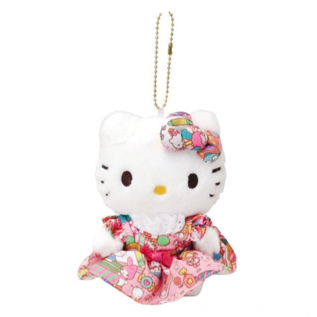 Sanrio 三麗鷗 Hello Kitty 絨毛玩偶吊飾 (三麗鷗樂園款)