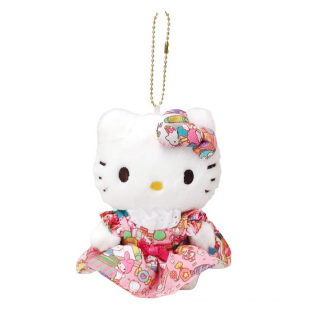 Sanrio 三麗鷗 Hello Kitty 絨毛玩偶吊飾 (三麗鷗樂園款)