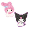 Sanrio 三麗鷗 刺繡造型燙布貼紙 (坐姿款) Kitty 美樂蒂 布丁狗 花小兔_3
