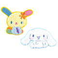 Sanrio 三麗鷗 刺繡造型燙布貼紙 (坐姿款) Kitty 美樂蒂 布丁狗 花小兔_2