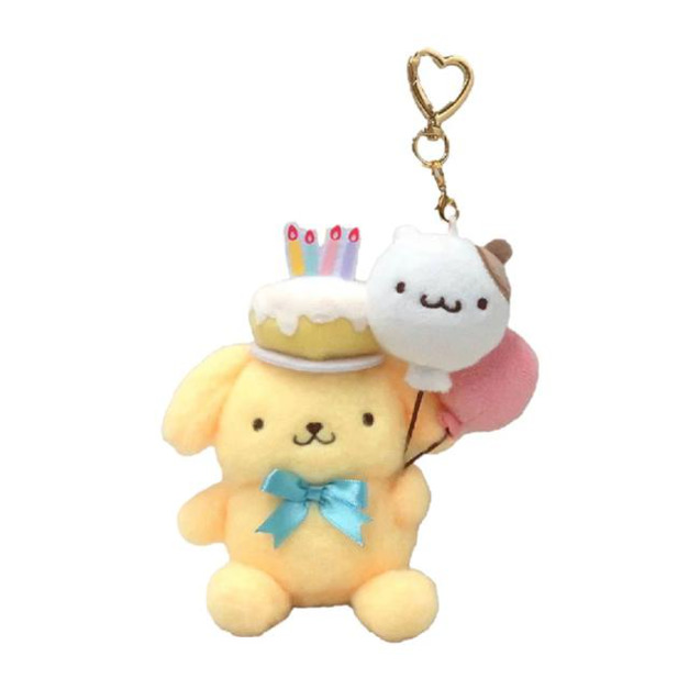 Sanrio 三麗鷗 布丁狗 絨毛玩偶吊飾 (蛋糕帽 30週年系列)