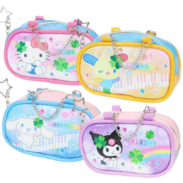 Sanrio 三麗鷗 PVC拉鍊筆袋 (幸運草款)
