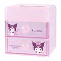 Sanrio 三麗鷗 桌上型雙抽收納盒 (好友款) Kitty 大耳狗 酷洛米 美樂蒂_4