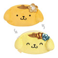 Sanrio 三麗鷗 絨毛造型雙面筆袋 (大臉曬黑款) Kitty 美樂蒂 布丁狗_3