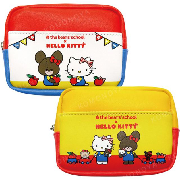 Sanrio 三麗鷗 Kitty x 小熊學校 皮質拉鍊收納包 (變裝款)