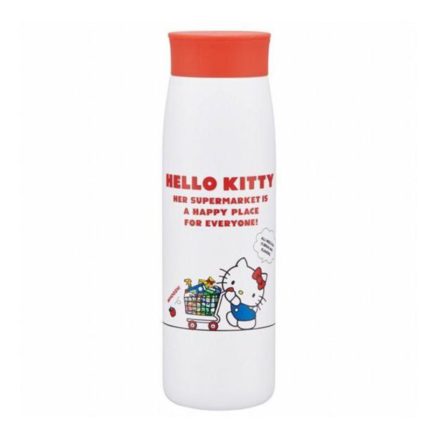 Sanrio 三麗鷗 Skater Hello Kitty 不鏽鋼保溫瓶 500ml STPI5 (白紅購物車款)
