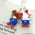 Sanrio 三麗鷗 Kitty x 小熊學校 絨毛玩偶吊飾 (變裝制服款)_3