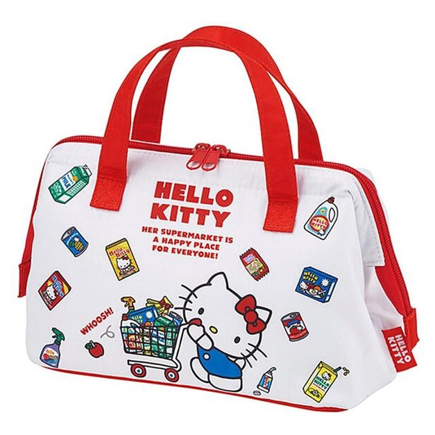 Sanrio 三麗鷗 Skater Hello Kitty 硬式支架保冷便當袋 KGA1 (購物車款)