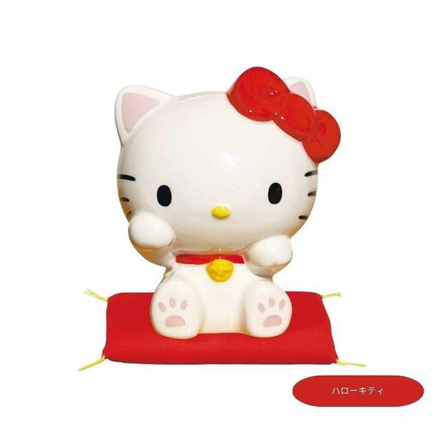 Sanrio 三麗鷗 Hello Kitty 陶瓷造型存錢筒 (招財貓款)