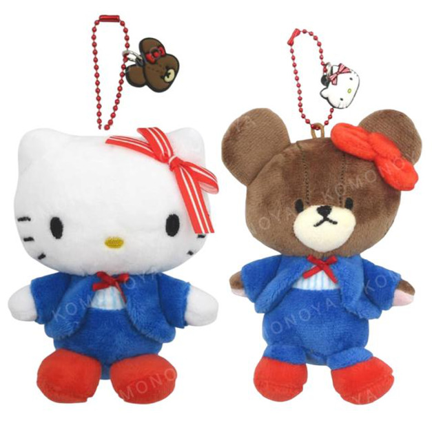 Sanrio 三麗鷗 Kitty x 小熊學校 絨毛玩偶吊飾 (變裝制服款)