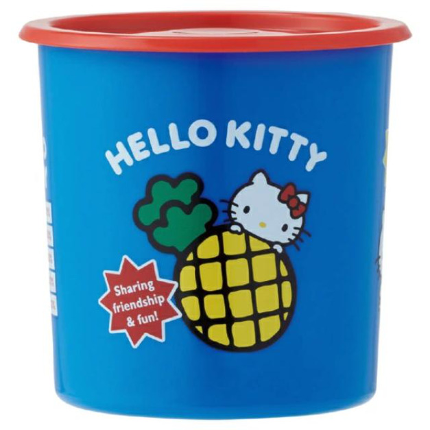 Sanrio 三麗鷗 Skater Hello Kitty 密封保存罐 1000ml SOT10 (藍鳳梨款)