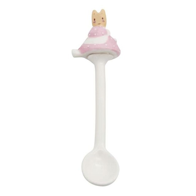 Sanrio 三麗鷗 兔媽媽 立體造型陶瓷湯匙 (坐姿款)