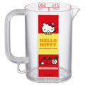 Sanrio 三麗鷗 Skater Hello Kitty 單耳透明塑膠量杯 520ml MMC1 (蘋果款)
