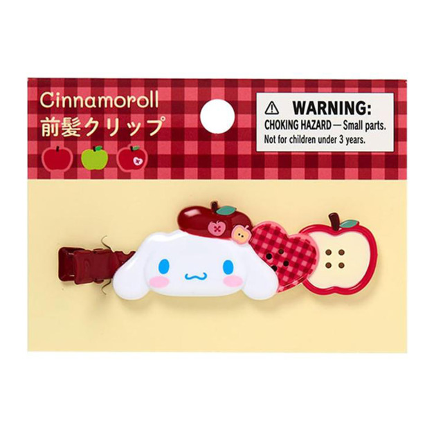 Sanrio 三麗鷗 大耳狗 樹脂造型髮夾 (秋日の紅色蘋果)