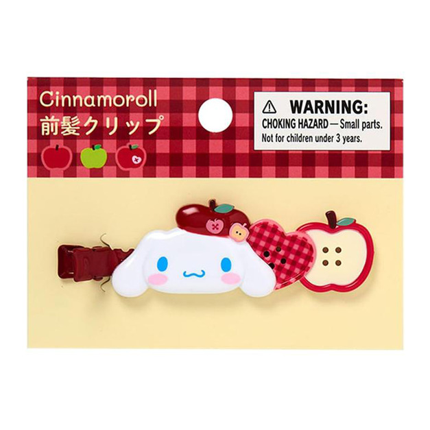 Sanrio 三麗鷗 大耳狗 樹脂造型髮夾 (秋日の紅色蘋果)
