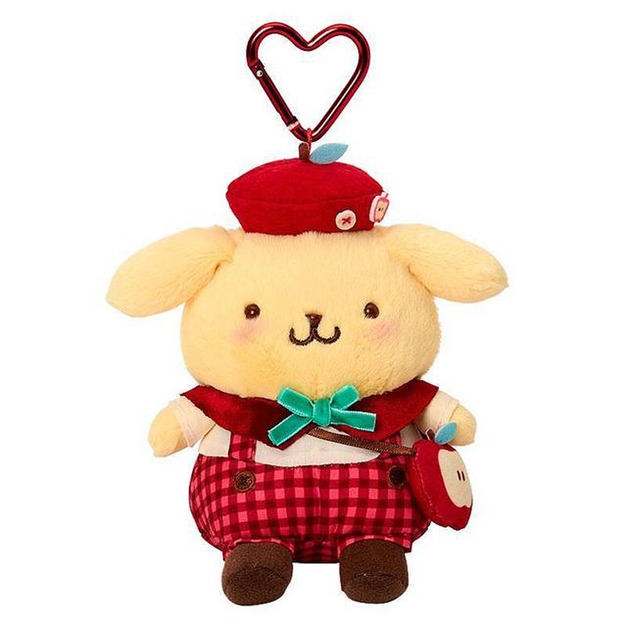 【預購】Sanrio 三麗鷗 布丁狗 絨毛玩偶吊飾 (秋日の紅色蘋果)