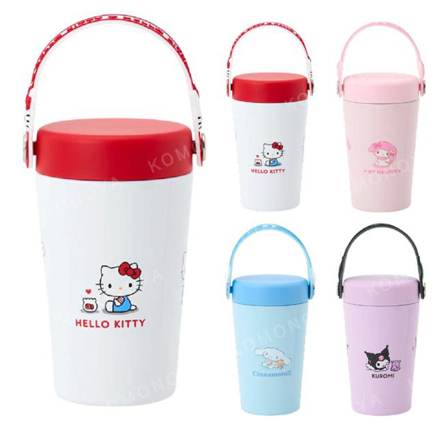 Sanrio 三麗鷗 不鏽鋼保溫杯附手把 (2026新生活) Kitty 大耳狗 酷洛米 美樂蒂