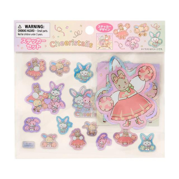 【預購】Sanrio 三麗鷗 大集合 造型貼紙組 21枚入 (兔兔應援團)