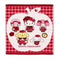 【預購】Sanrio 三麗鷗 大集合 棉質短毛巾 34x35cm (秋日の紅色蘋果)