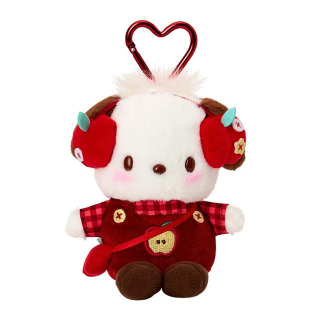 【預購】Sanrio 三麗鷗 帕恰狗 絨毛玩偶吊飾 (秋日の紅色蘋果)