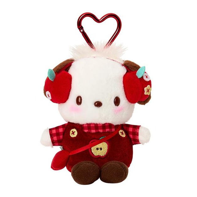 【預購】Sanrio 三麗鷗 帕恰狗 絨毛玩偶吊飾 (秋日の紅色蘋果)