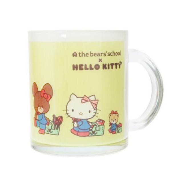 Sanrio 三麗鷗 Kitty x 小熊學校 玻璃馬克杯 (變裝制服款)