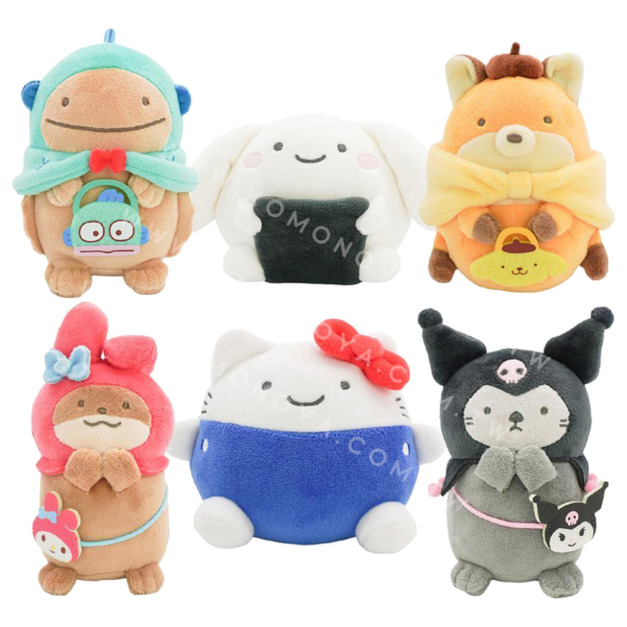 Sanrio 三麗鷗 x 什麼都是生物 絨毛玩偶娃娃 (變裝款) Kitty 大耳狗 酷洛米