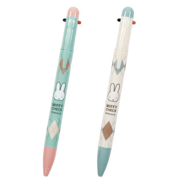 米飛兔 三色原子筆 0.7mm (菱格紋款)